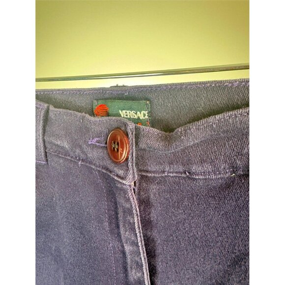 Gianni VERSACE Ladies Purple ITALIAN Jeans 28 w - Picture 3 of 6